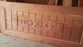 A very beautiful door is designed by CNC machine
