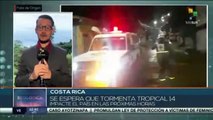 Costa Rica mantiene estado de alerta amarilla por paso del huracán Bonnie