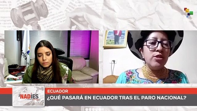 Líder indígena Nayra Chalán confirma liderazgo de Leonidas Iza como presidente de la Conaie
