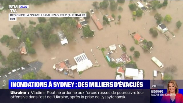 De nouvelles inondations monstres touchent la région de Sydney, des milliers d'habitants évacués