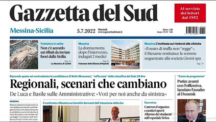 Rassegna stampa 05-07-2022 edizione Messina
