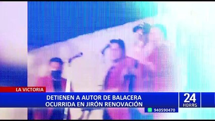 La Victoria: Capturan a delincuente involucrado en balacera desatada en jirón Renovación