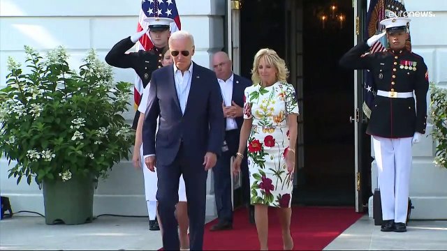 El discurso del 4 de julio del presidente de Estados Unidos, Joe Biden, enlutado y grave