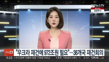 한국 등 38개국 스위스서 우크라 재건회의…"972조원 필요"