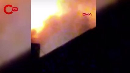 Ankara Altındağ'da bir parke dükkanında yangın çıktı