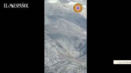 Italia, desprendimiento en Los Alpes