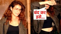 Actress Fatima Sana Shaikh snapped by media in Bandra, Video going Viral | FilmiBeat *News