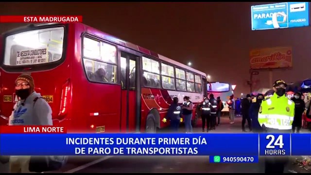 Paro de transportistas: quemaron llantas e impidieron el tránsito de vehículos en Lima Norte