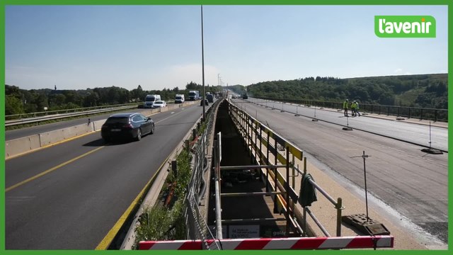 Fin de la première phase du chantier de réfection du viaduc de Huccorgne