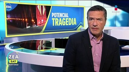 Policías rescatan a 110 migrantes del interior de un tráiler en NL