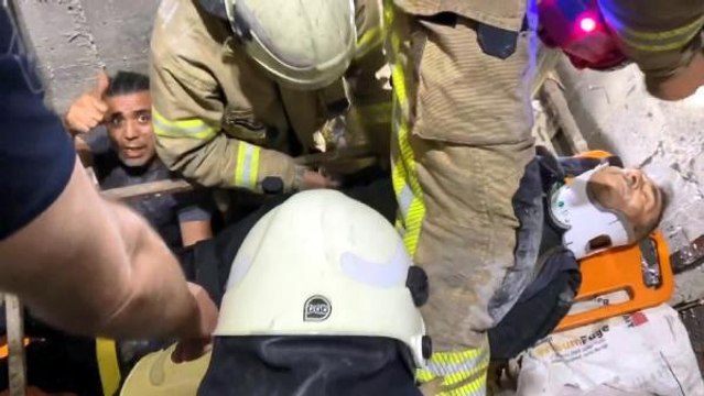 AVCILAR'DA İNŞAATTAKİ ASANSÖR BOŞLUĞUNA DÜŞEN BEKÇİ YARALANDI