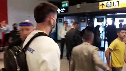Lazio, l'arrivo di Mario Gila a Fiumicino