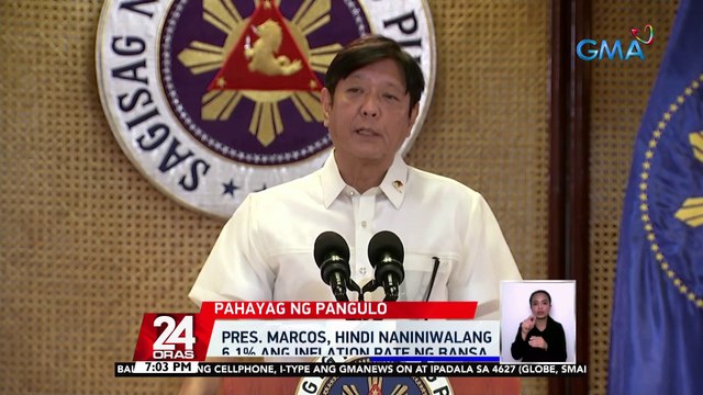 Pres. Marcos, hindi naniniwalang 6.1% ang inflation rate ng bansa | 24 Oras