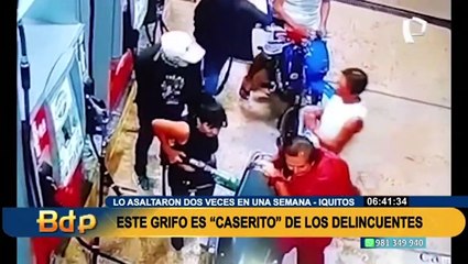 Iquitos: asaltan grifo por segunda vez y en menos de una semana