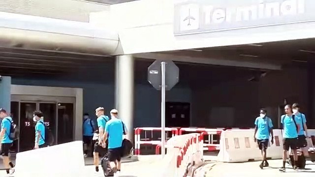 Lazio, squadra a Fiumicino: ecco la partenza per Auronzo di Cadore