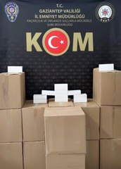 Gaziantep'te 170 bin adet boş makaron ele geçirildi