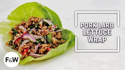 How to Make Pork Larb Lettuce Wraps