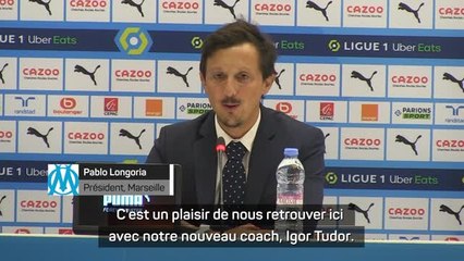 Marseille - Longoria sur Tudor : "Un coach moderne, beaucoup d'idées, une identité de jeu forte".