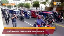 Perú: paro de transporte de pasajeros