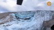 Marmolada, ecco come appare il ghiacciaio dopo il crollo