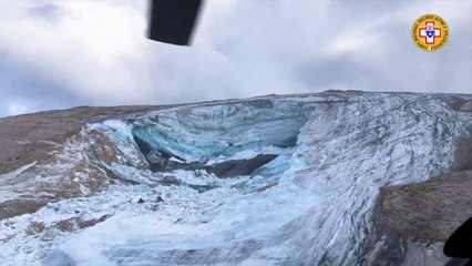 Marmolada, ecco come appare il ghiacciaio dopo il crollo