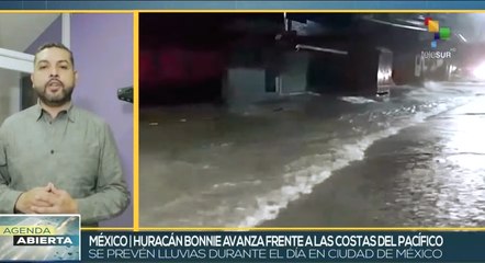 Huracán Bonnie avanza por costas mexicanas