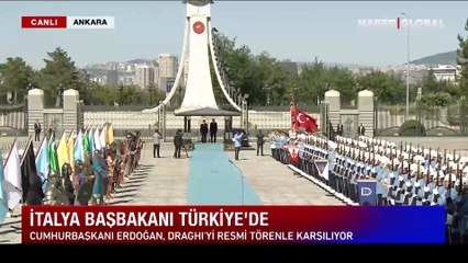 İtalya Başbakanı Draghi Beştepe'de