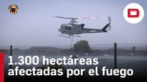 500 efectivos en el incendio de Venta del Moro, que afecta a 1.300 hectáreas