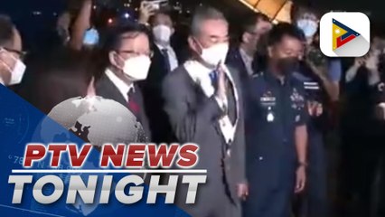 Chinese foreign minister arrives in PH for meeting with new DFA secretary