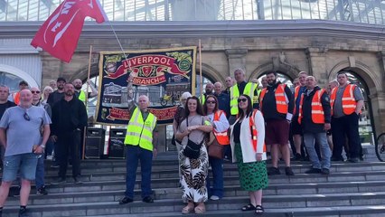 Download Video: Liverpool metro mayor Steve Rotheram backs workers’ rights to strike and ‘defend livelihoods’