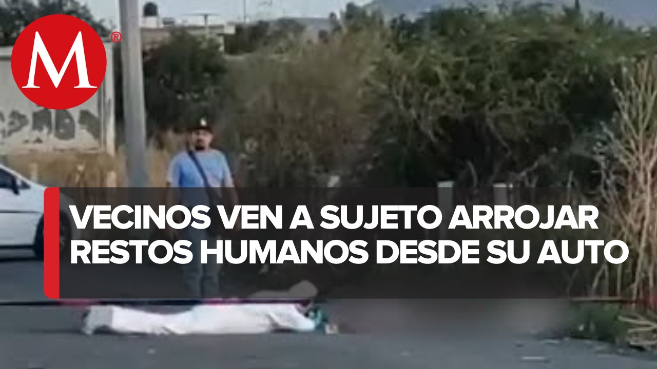 Arrojaban restos humanos desde un vehículo en la carretera de Zacatecas