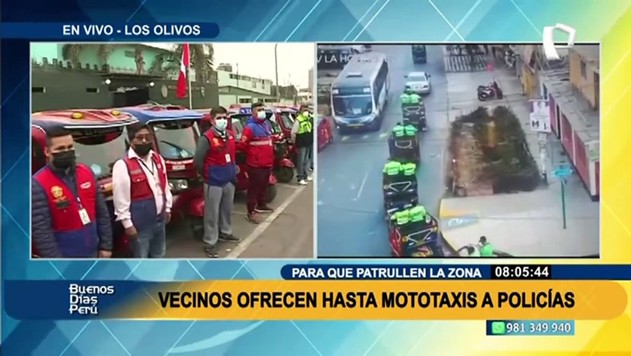 Contra la delincuencia: mototaxistas ofrecen sus vehículos a la PNP para patrullaje en Los Olivos