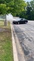 Firefighters Put Out Car Fire