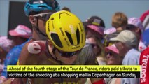 Tour de France pays tribute to Copenhagen shooting victims