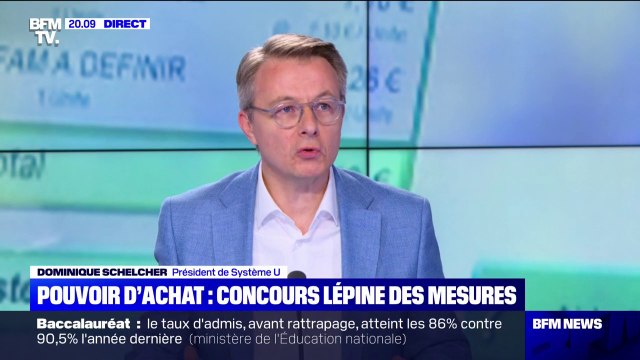 Dominique Schelcher (Système U) sur le pouvoir d'achat: Jamais on n'a autant pris sur nos marges