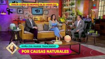 Reacción de Thalía tras muerte de su abuelita, Eva Mange