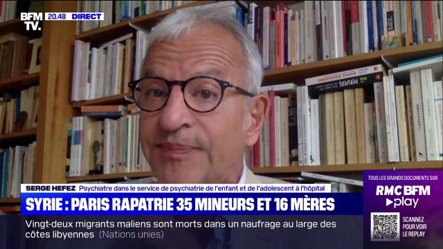 Enfants français rapatriés de Syrie: Je ne crois pas à l'endoctrinement irrécupérable , affirme le psychiatre Serge Hefez