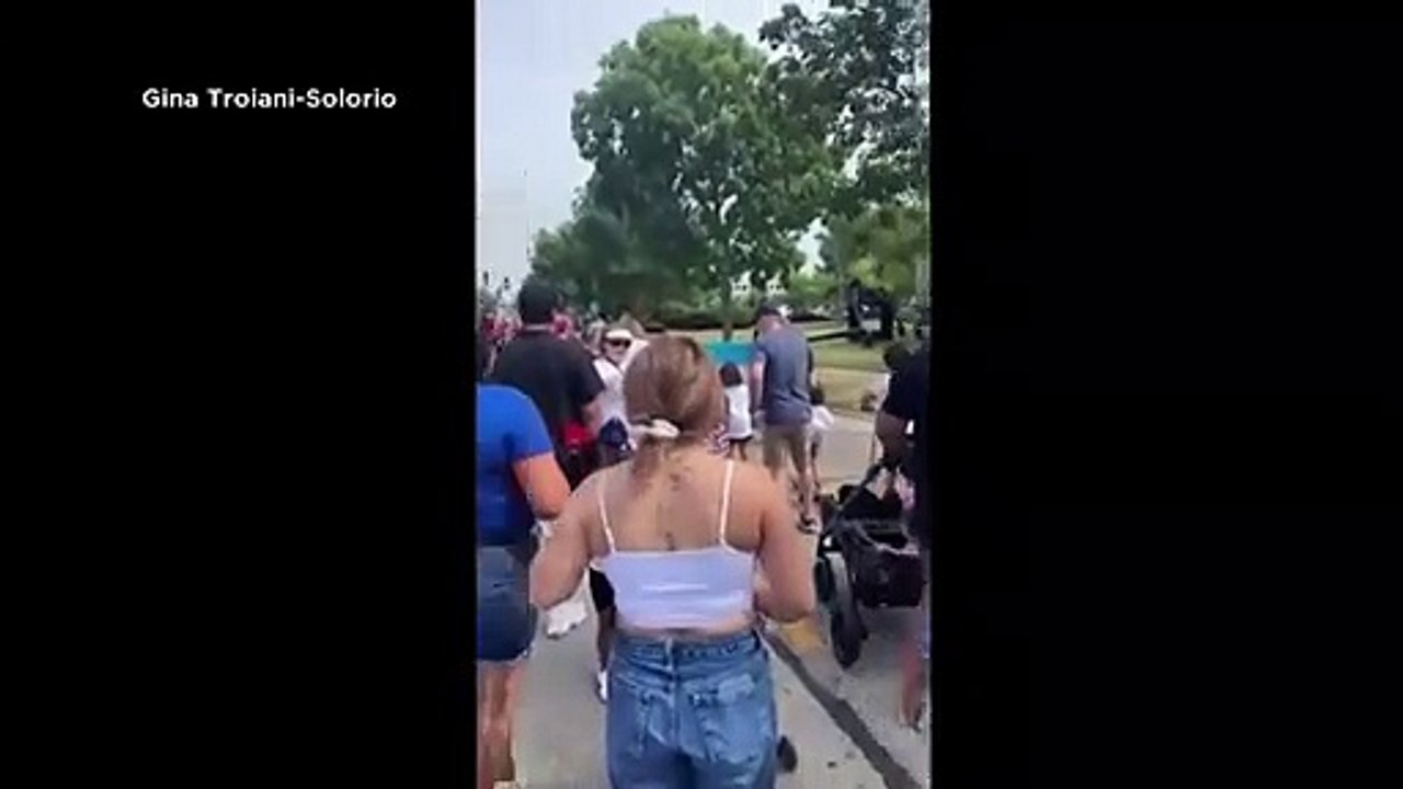 Video- Families walk in Highland Park Fourth of July parade as gunman opens fire