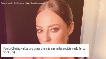 Paolla Oliveira exibe tatuagem escondida e chama atenção de Diogo Nogueira