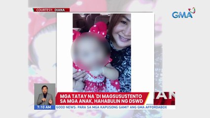 Mga tatay na 'di magsusustento sa mga anak, hahabulin ng DSWD | UB