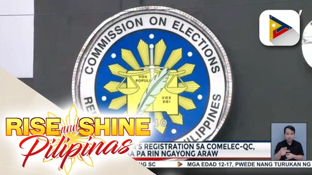 Pila para sa voter’s registration sa COMELEC-QC, mahaba pa rin ngayong araw; Ilang magulang, sinamahan ang mga anak na magparehistro