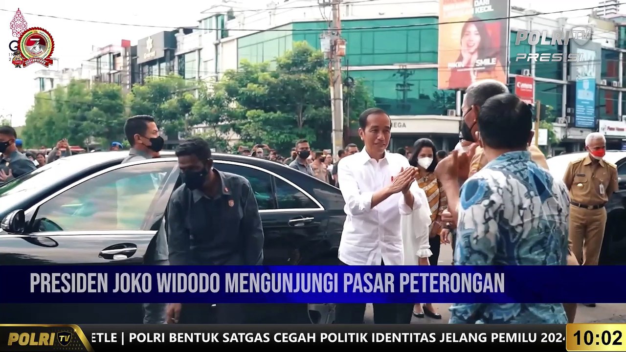 PRESISI UPDATE 10.00 WIB : Presiden Joko Widodo Bagikan Bantuan Sosial Di Pasar Peterongan