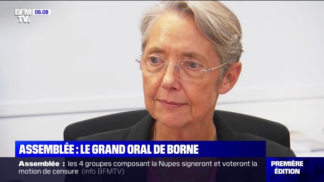 À quoi va ressembler le discours de politique générale d'Elisabeth Borne à l'Assemblée ?