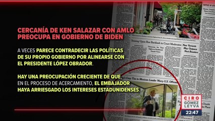 NY Times aseguró que a Biden le preocupa cercanía de Ken Salazar con López Obrador