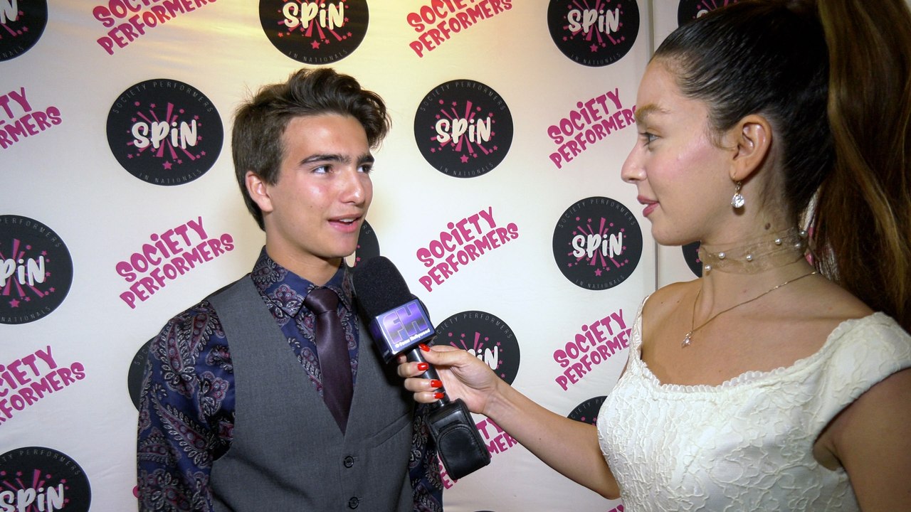 Elias Harger Interview "SPiN 2022 Nationals Celebrity Awards Night Gala" Red Carpet in Los Angeles