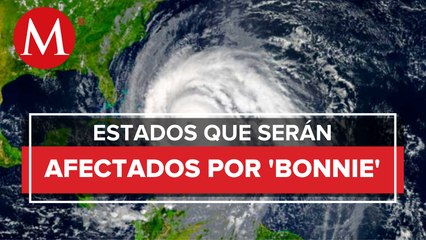 Huracán 'Bonnie' se intensifica a categoría 3 sobre el Océano Pacífico