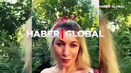 Rusya sözcüsü Mariya Zaharova çilek yedi: Ortalık karıştı