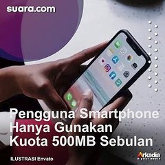 Hemat Banget, Pengguna Smartphone Ini Habiskan Kuota 500 MB Sebulan