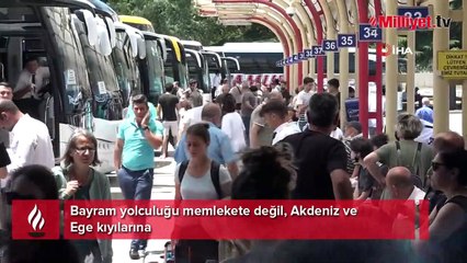 Bayram yolculuğu memlekete değil, Akdeniz ve Ege kıyılarına