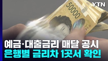 은행 예대금리차 매달 비교 공시..."금리 경쟁 촉진" / YTN